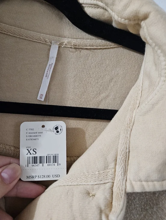 Free People Ruby Shacket In Mustard Seed - Picture 6 of 14